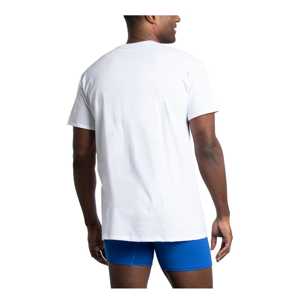 3P272CM - Playera cuello redondo caballero blanco, negro y gris 3 piezas