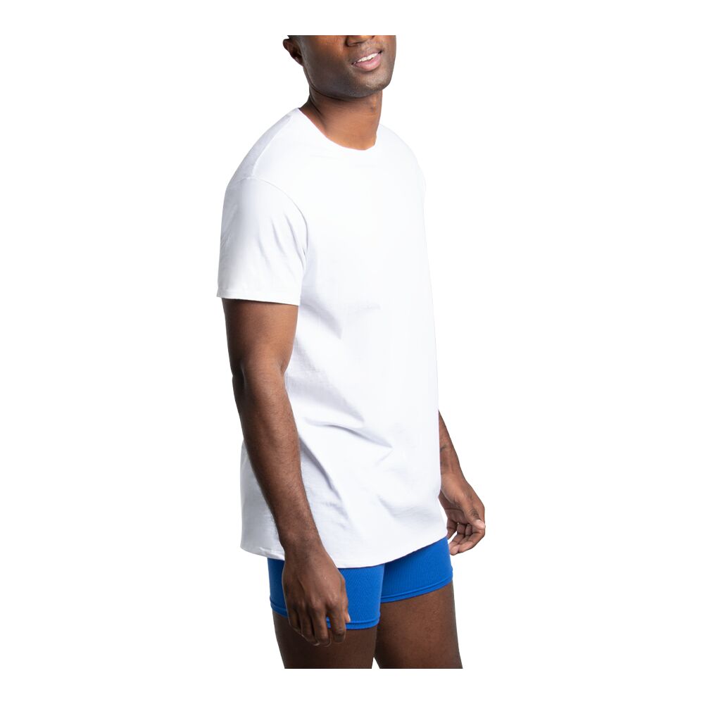 3P272CM - Playera cuello redondo caballero blanco, negro y gris 3 piezas