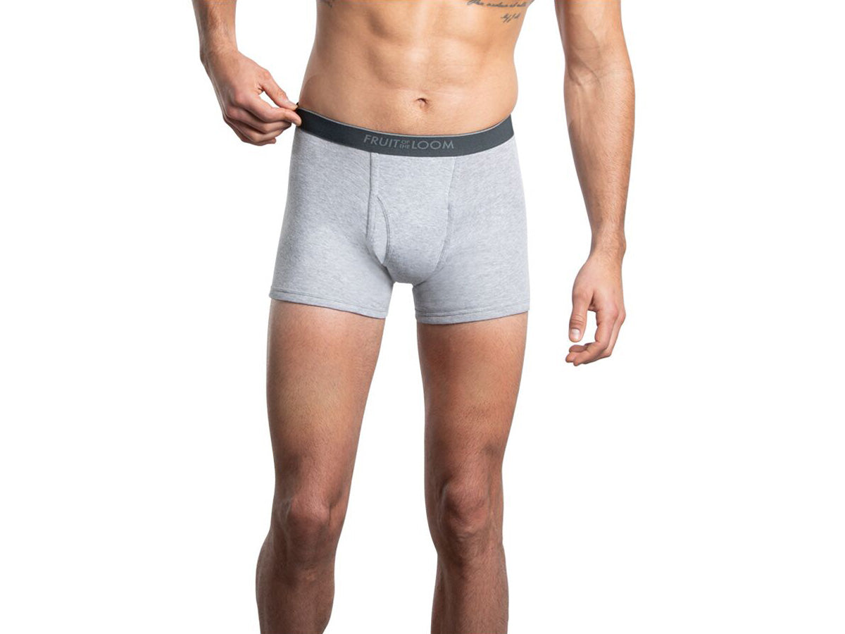 4TR761M - Boxer ajustado corto caballero Trunks negro jaspe 4 piezas