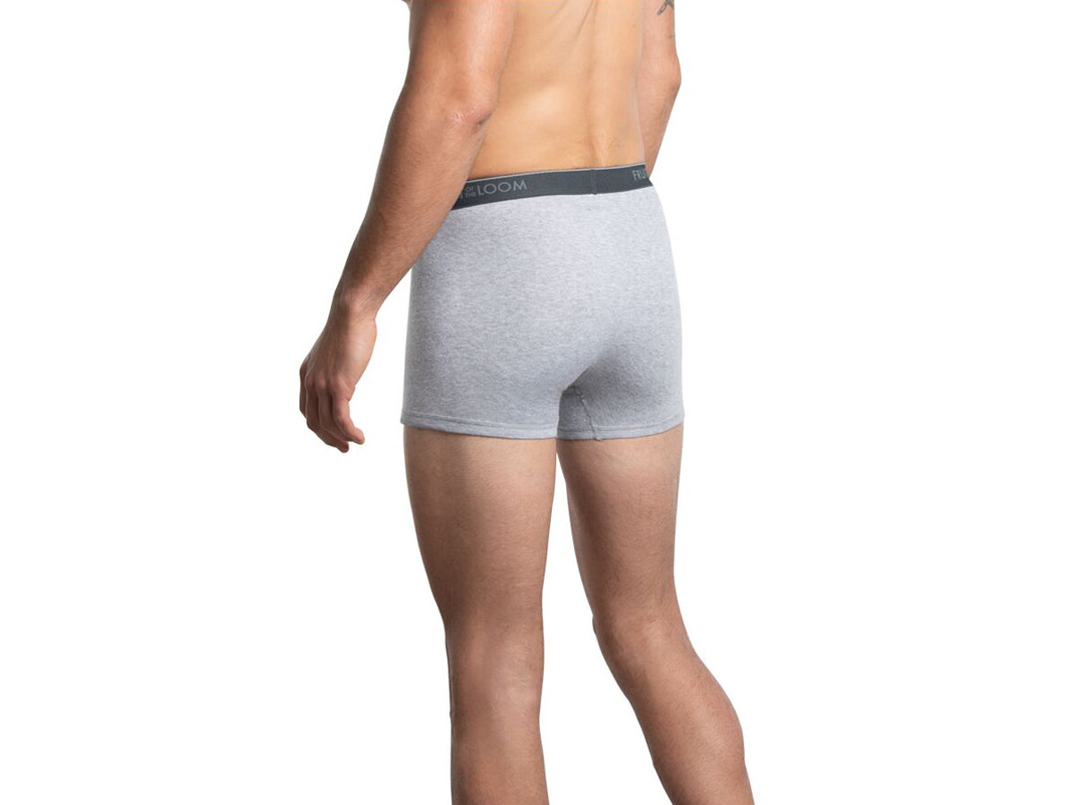 4TR761M - Boxer ajustado corto caballero Trunks negro jaspe 4 piezas