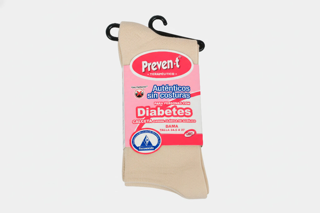 C1959 - Calceta Preven-t Diabetes de Acrílico Dama
