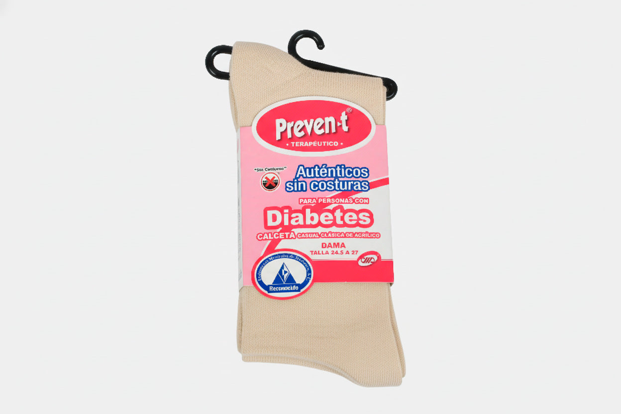 C1959 - Calceta Preven-t Diabetes de Acrílico Dama