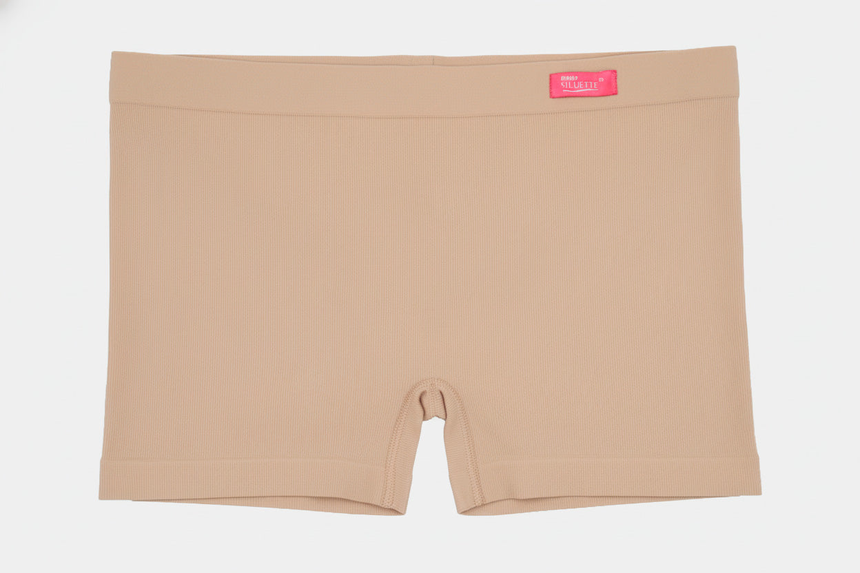 C4420 - Boxer Largo Siluette Color Negro Blanco Nude 1 pieza