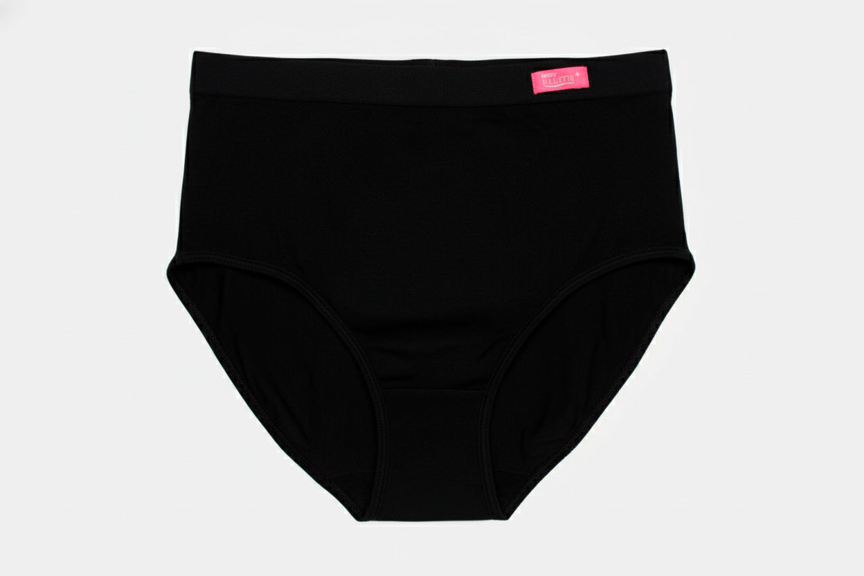 C4422 - Pantaleta Completa Siluette Color Negro Blanco Nude 1 pieza