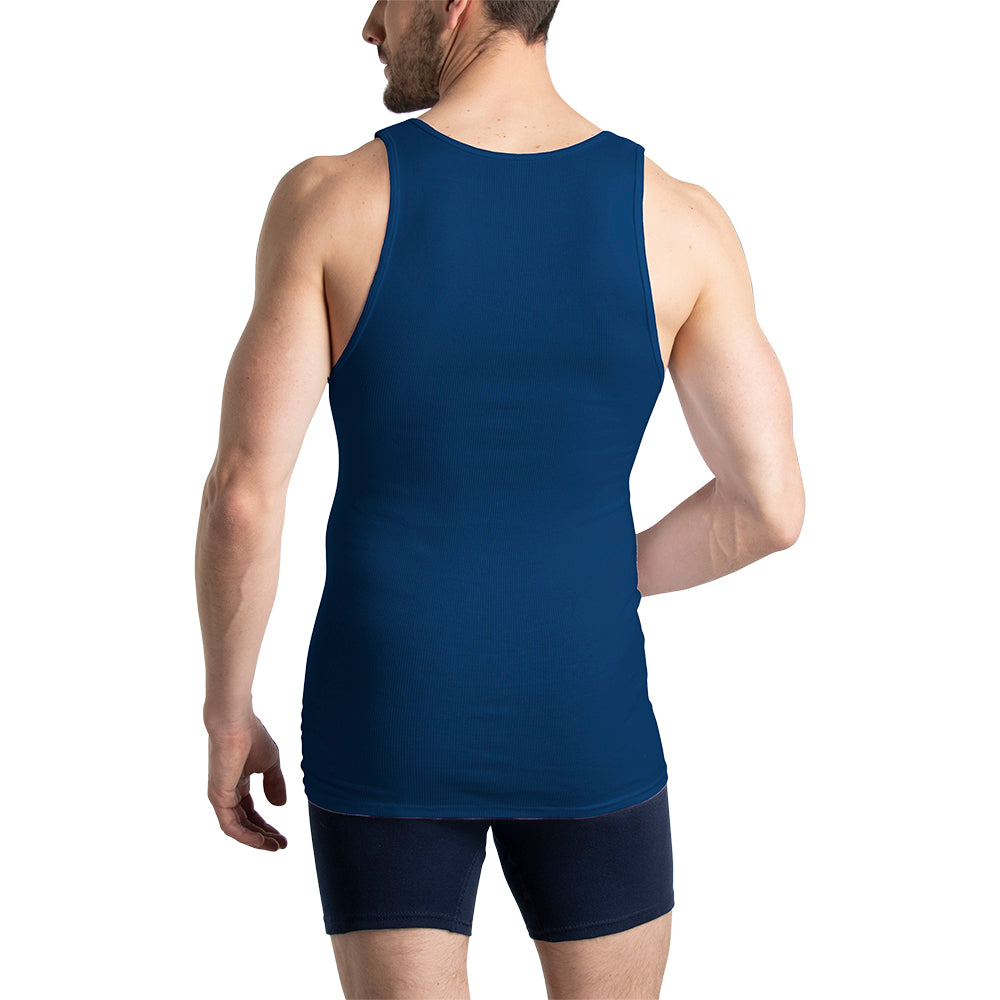 BL261CM - Camiseta Atlética Caballero color, blue collection 4 piezas