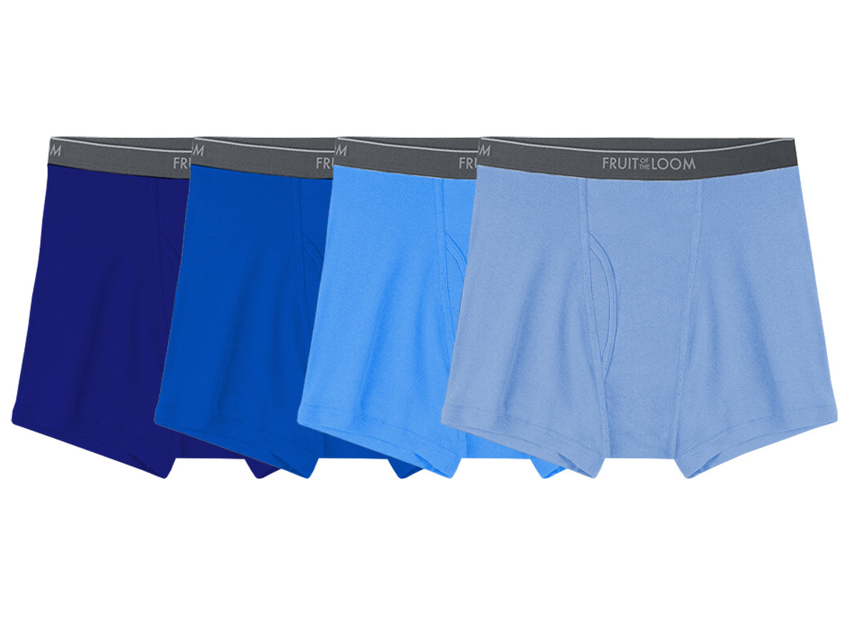 BLTR7CM - Boxer ajustado corto caballero blue collections 4 piezas