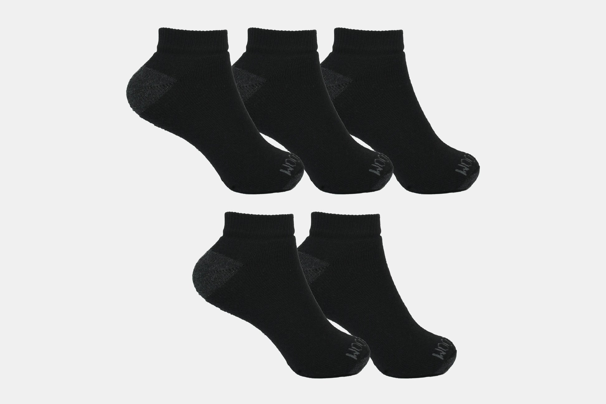 C7239 - Tin Low Cut Caballero 5 pares Negro punta talón oxford