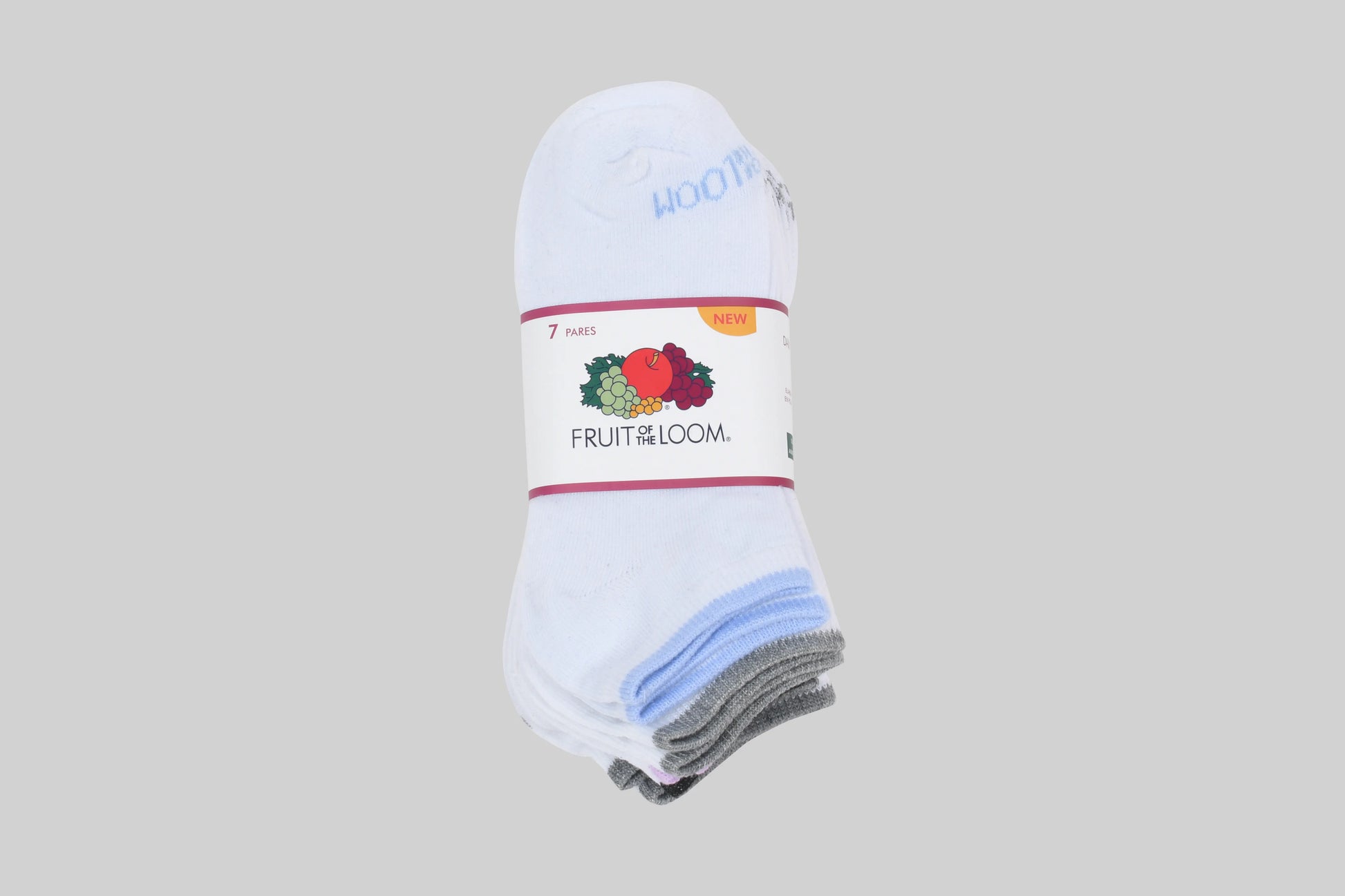 K0269 - Tin Dama 7 pares Blanco con ribete de colores