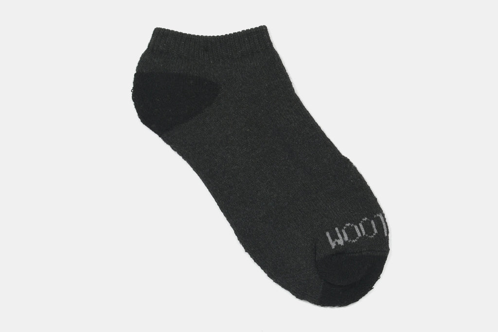 C7267 - Tin No Show Niño 5 pares Jaspe negro.