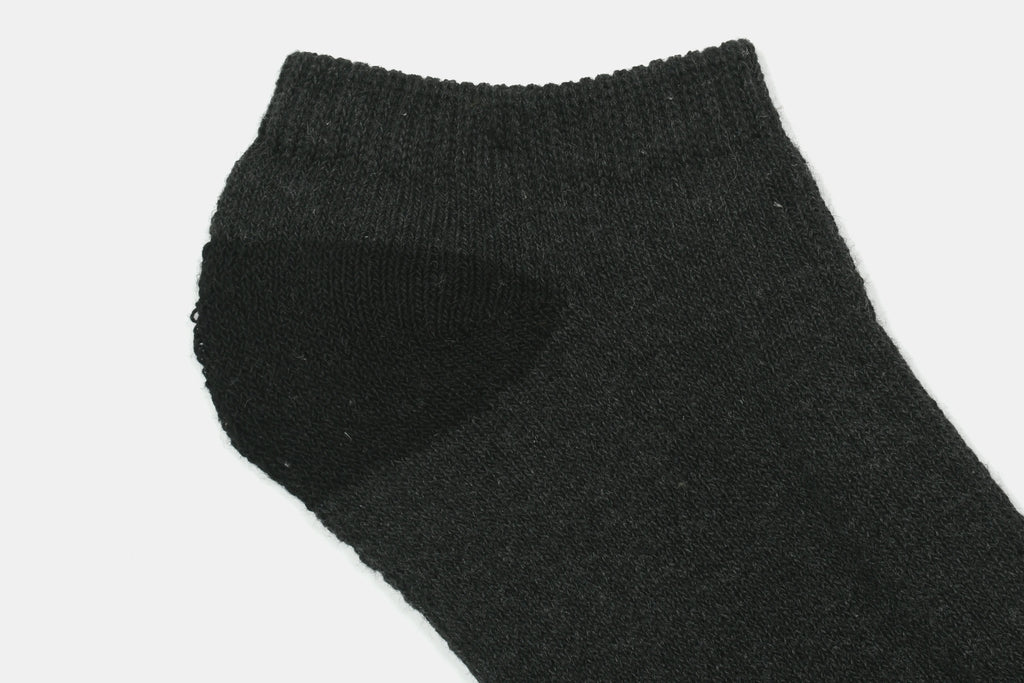 C7267 - Tin No Show Niño 5 pares Jaspe negro.