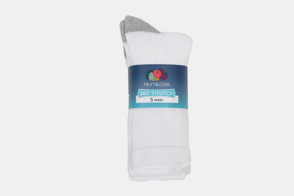 C7244 - Calceta Corta Caballero 5 pares Blanco