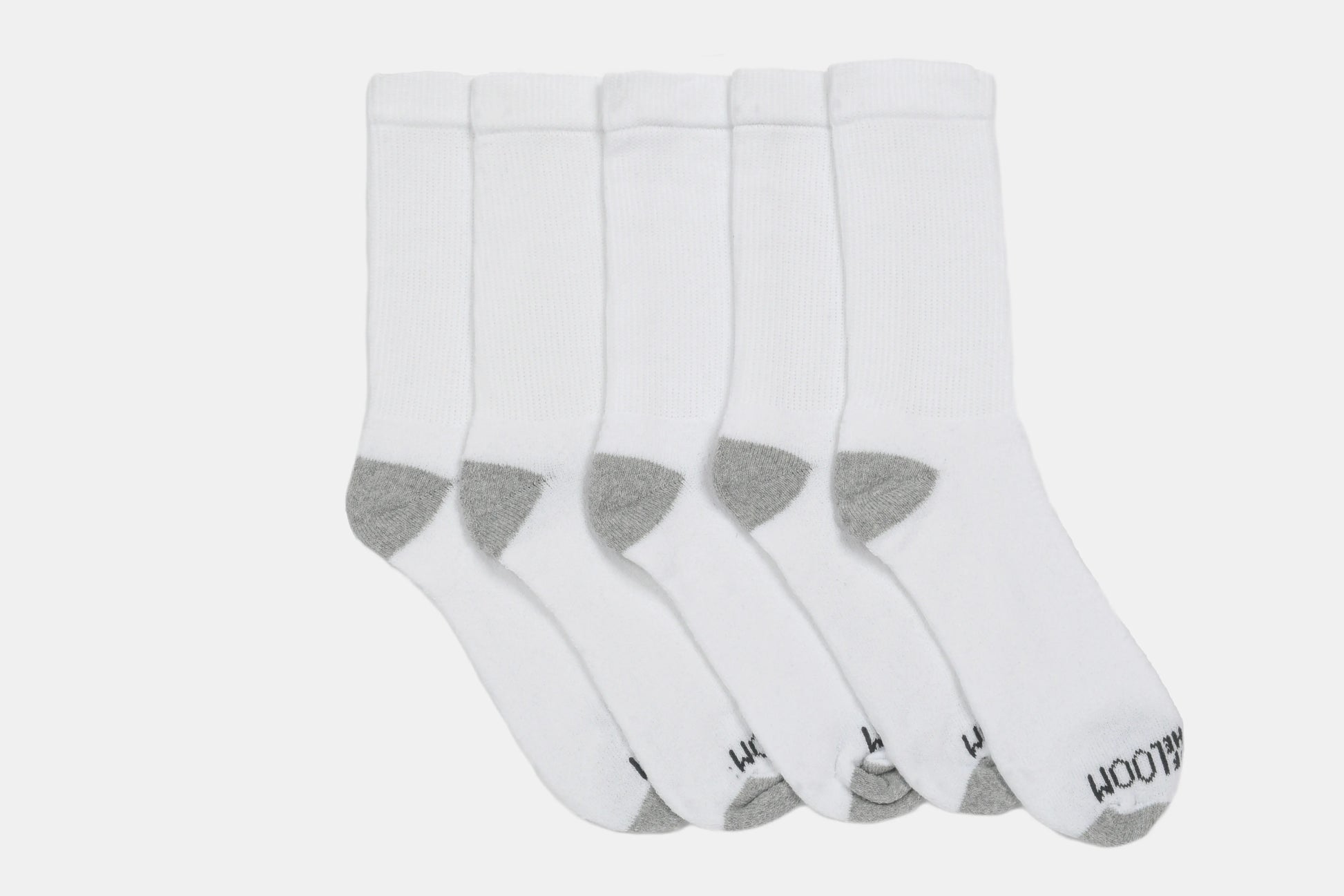 C7244 - Calceta Corta Caballero 5 pares Blanco