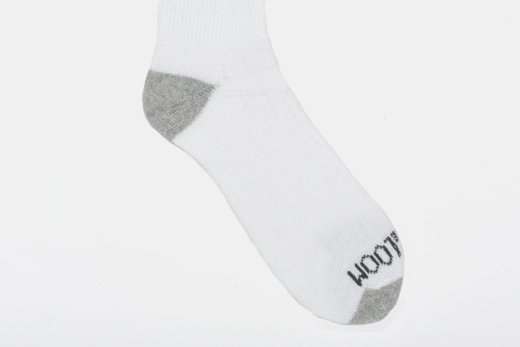 C7244 - Calceta Corta Caballero 5 pares Blanco