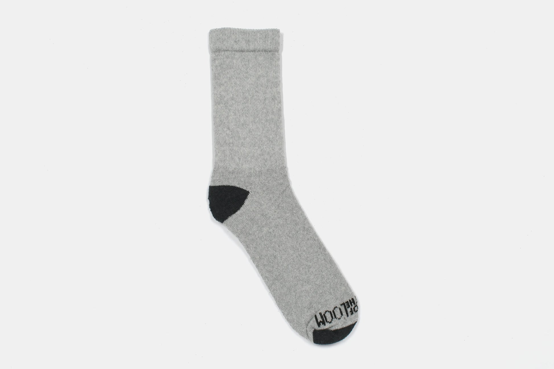 K1544 - Calceta Corta Caballero 5 pares Gris-jaspe punta talón negro