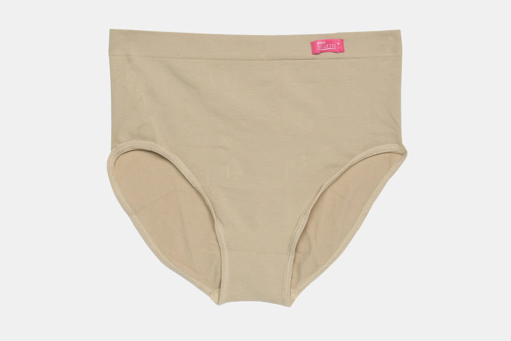 C4422 - Pantaleta Completa Siluette Color Negro Blanco Nude 1 pieza