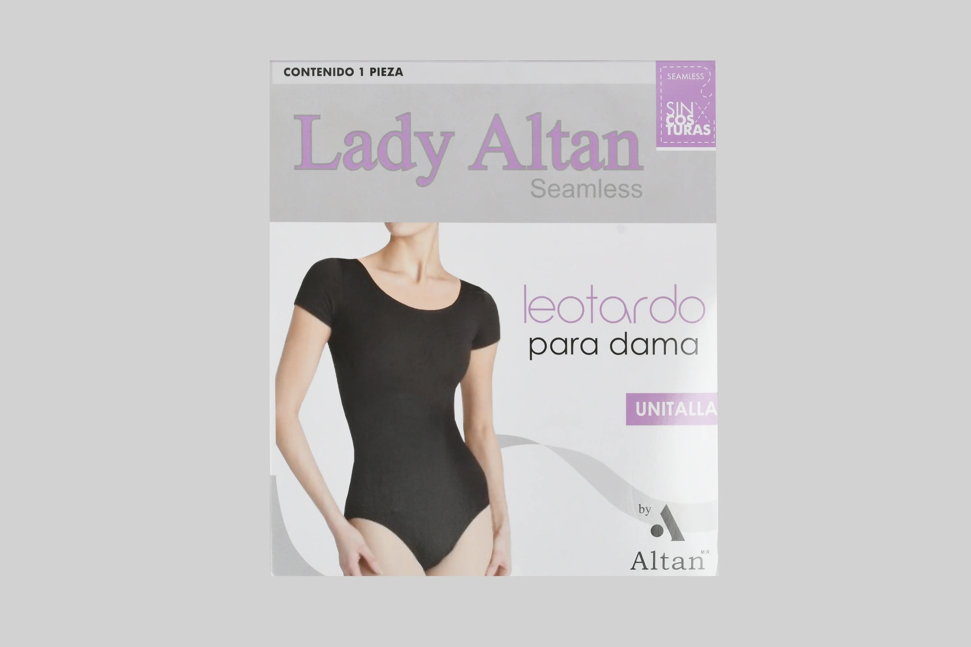 A6040 - Leotardo manga corta dama