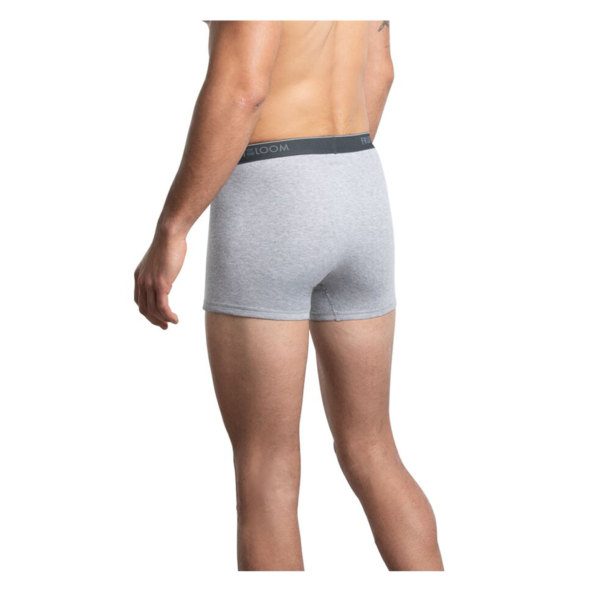 TR7601M - Boxer ajustado corto caballero Trunks negro jaspe 2 piezas